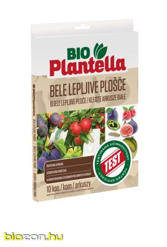 Bio Plantella fehér lap - 10 db - ragacsos rovarcsapda