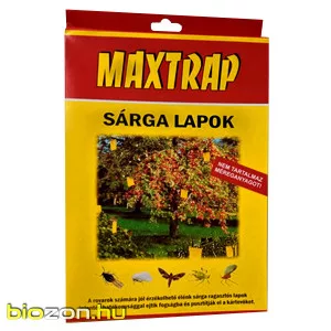 Maxtrap sárga lapok 10 db 10x24 cm