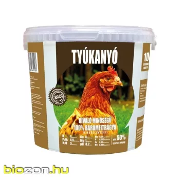 Tyúkanyó Baromfitrágya - pelletált vödrös 4kg