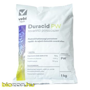   Duracid csótányirtó hangyairtó és rovarirtó por - ipari porozó szer 1kg