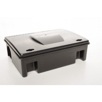 EUR patkányláda - magasított tetővel, fekete