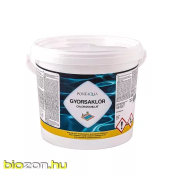   Pontaqua Gyorsaklór gyorsan oldódó klóros fertőtlenítószer 3 kg