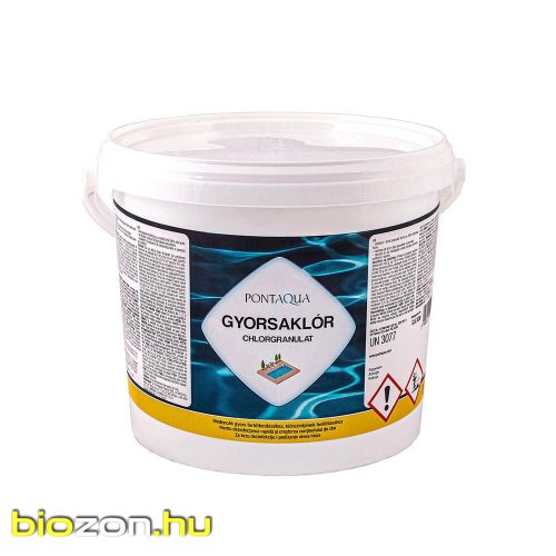 Pontaqua Gyorsaklór gyorsan oldódó klóros fertőtlenítószer 3 kg
