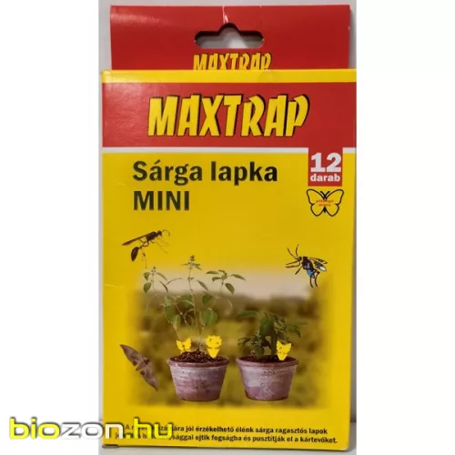 Maxtrap sárga lapka mini 12 db