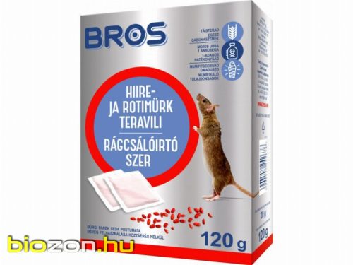 BROS Rágcsálóirtó szer, gabonaszemes 120g