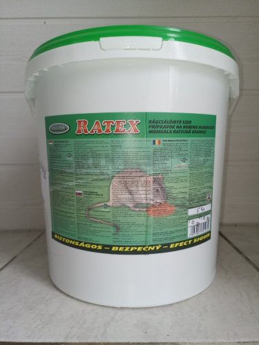 Ratex rágcsálóirtó granulátum 5 kg - vödrös ipari kiszerelés