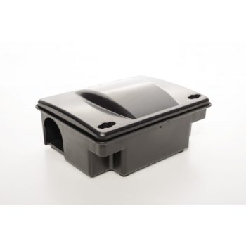 Kompakt patkányláda - magasított tetővel, fekete